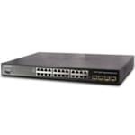 Commutateur Géré 24 Ports 10/100 / 1000Mbps + 4 Emplacements SFP Partagés