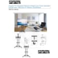 Meuble Support TV Robuste avec Roulettes de 32 à 70 pouces Supporte 30 kg DGT21-D910