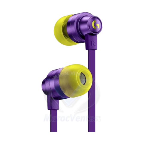 LOGITECH G333 Wired Gaming Earphones - PURPLE - 3.5 MM 981-000936