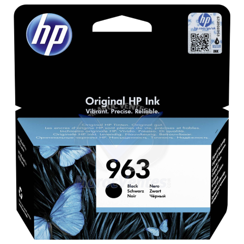 HP 963 Black Original Ink Cartridge pour OJ9010/9013/9020 3JA26AE