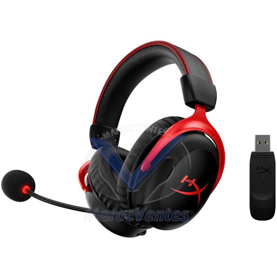 CASQUE HyperX Cloud II Wireless HHSC2X-BA-RD G 4P5K4AA