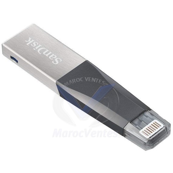 SANDISK CLÉ USB IXPAND MINI 32 GB USB 3.0 POUR IPHONE SDIX40N-032-GN6NN