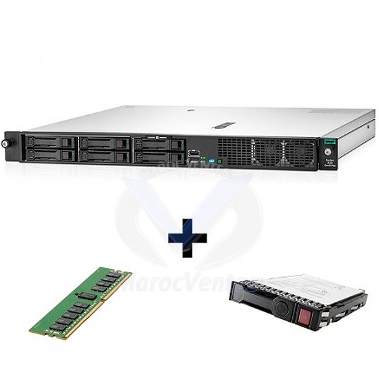 Serveur ProLiant DL20+ + 8GB 1Rx8 PC4-3200AA-E + 1TB SATA 7.2K HDD BUNDLE-DL20G10+