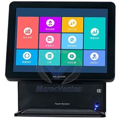 TERMINAL POINT DE VENTE À ÉCRAN TACTILE UNIQUE 15.6" I3-3217 4Go 64Go SSD