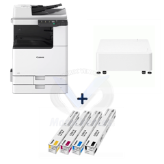 Canon Laser IR C3226i MFP + TONER C-EXV54 BK (15500 p), Y/C/M (8500 p) + Plain Pedestal Type-S3