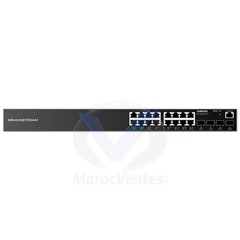 Switch Réseau Administré Niveau 2+ 16 Ports Ethernet Gigabit 4 Ports SFP Gigabit Non PoE