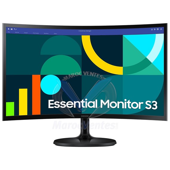Moniteur CURVED SERIE D 24" Essential S3 S36GD Full HD VGA HDMI LS24D360GAUXEN