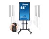 TOTEM TACTILE INTERACTIF 55 POUCES T5562AS-B1 AVEC ROULETTES ET ETAGERE DETACHABLE T5562AS-B1 AVEC ROULETTES ET ETAGERE DETACHABLE