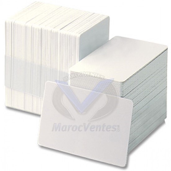 Carte Plastique Premium Vierges PVC Blanches (30mils) 85,6x54x0.76mm Carte Plastique Premium
