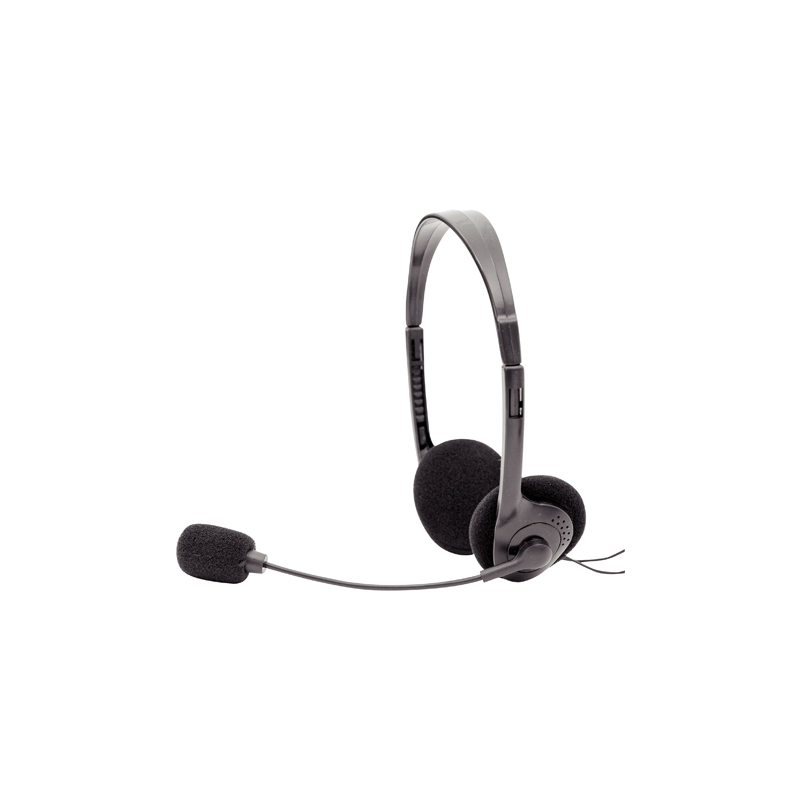 DACOMEX CASQUE-MICRO STÉRÉO AJUSTABLE USB NOIR - 059808