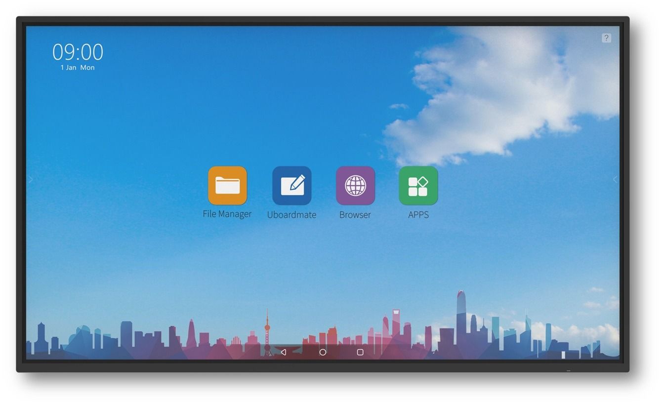Écran Interactif TACTEASY 86" Android 11 - 3840 × 2160 - 20 points de contact + 8 microphones et camera intégré