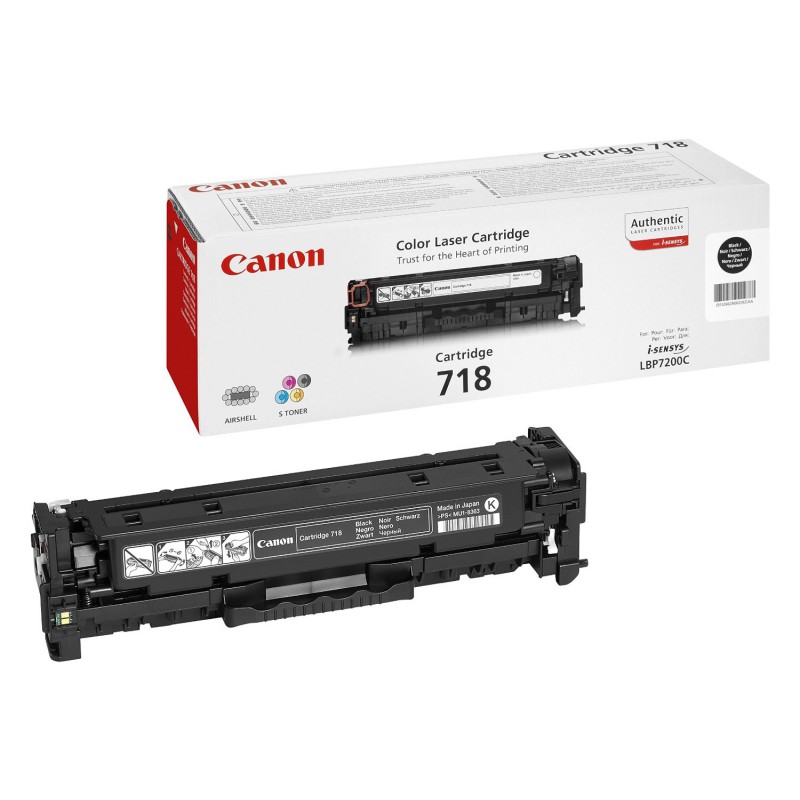 Toner 718 Noir d'origine 3400 pages 2662B002AA