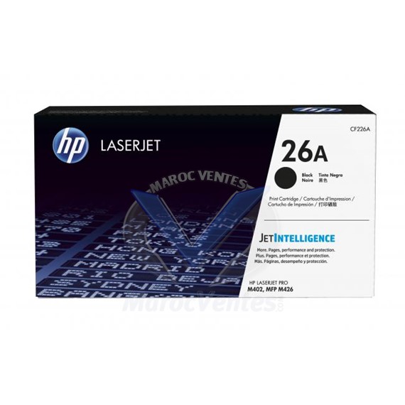 HP 26A Black LaserJet Toner Cartridge CF226A