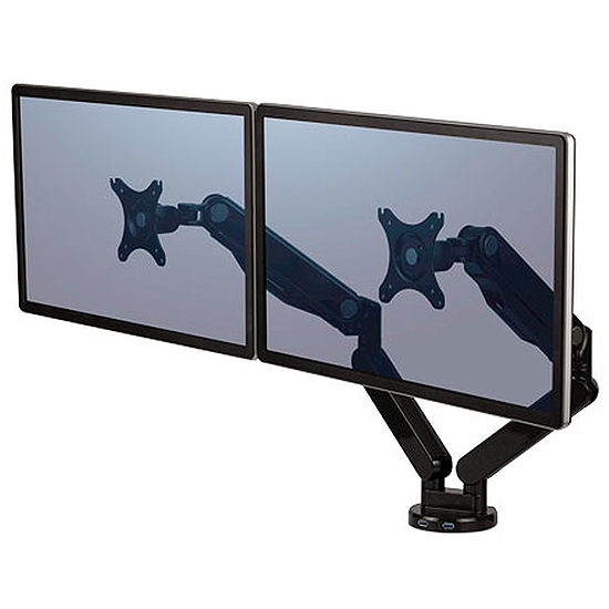 Bras Porte-Ecrans Double Platinum Series - Argent