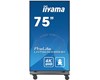 TOTEM AFFICHAGE DYNAMIQUE 75" 4K UHD AVEC ROULETTES 24/7 LH7565UHSB AVEC ROULETTES