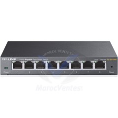 Tplink 8-Port Gigabit Desktop Easy Smart Switch, 8 10/100/1000Mbps RJ45 ports, MTU/Port/Tag-based VLAN, QoS, IGMP Snooping